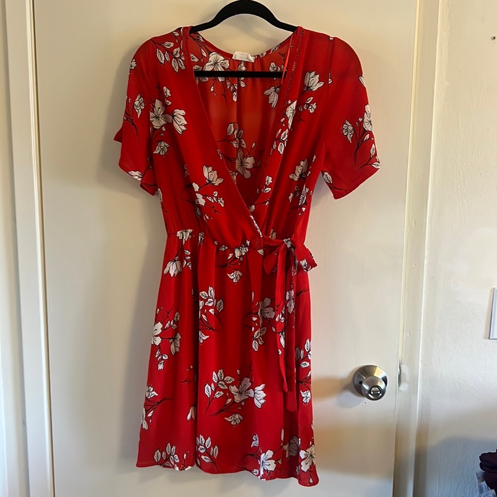 Sienna Sky Red Floral Dress